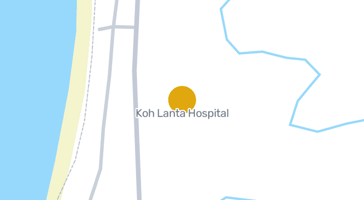 Map showing Koh Lanta Hospital