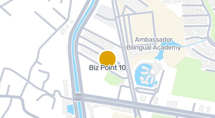 Map showing Biz Point 10