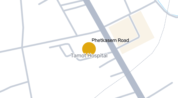 แผนที่แสดงโรงพยาบาลตะโหมด