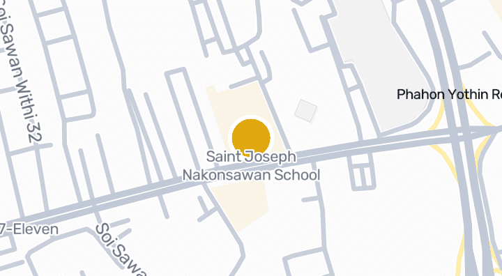 แผนที่แสดงSaint Joseph Nakonsawan School