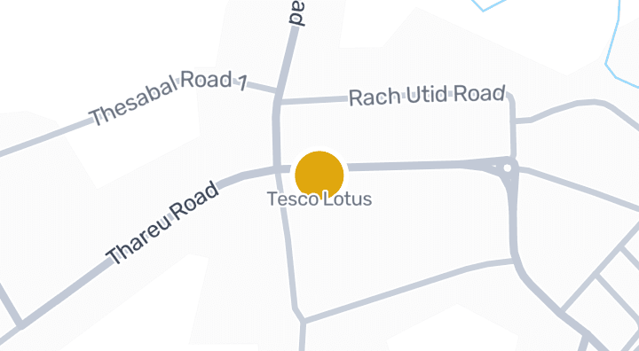 แผนที่แสดงTesco Lotus