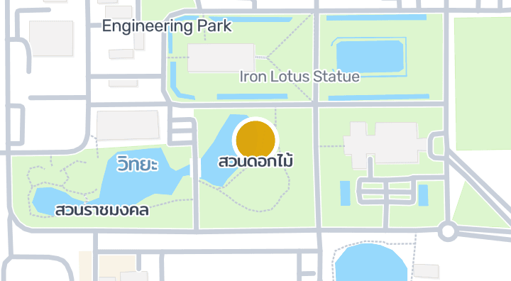 显示สวนดอกไม้的地图
