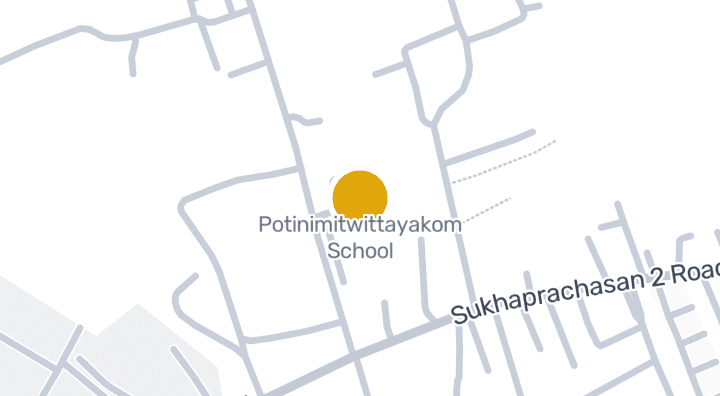 แผนที่แสดงโรงเรียนโพธินิมิตวิทยาคม