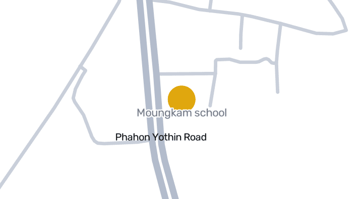 Map showing Moungkam school