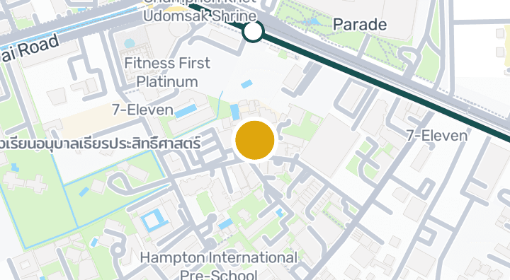 Map showing Goethe Institute