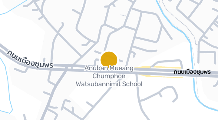 แผนที่แสดงAnuban Mueang Chumphon Watsubannimit School