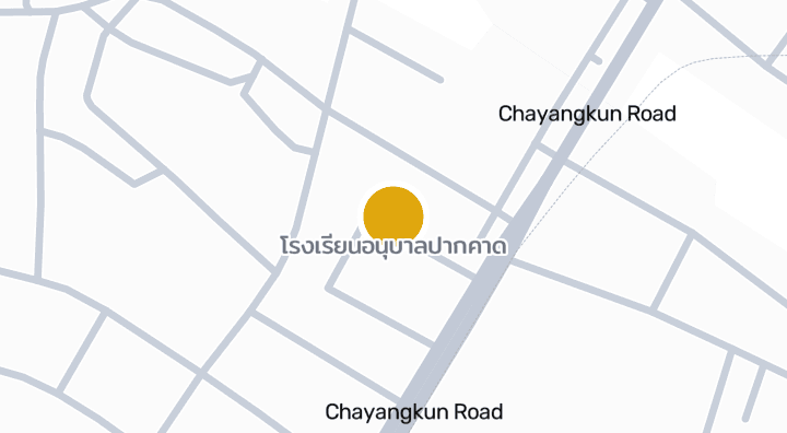Map showing โรงเรียนอนุบาลปากคาด