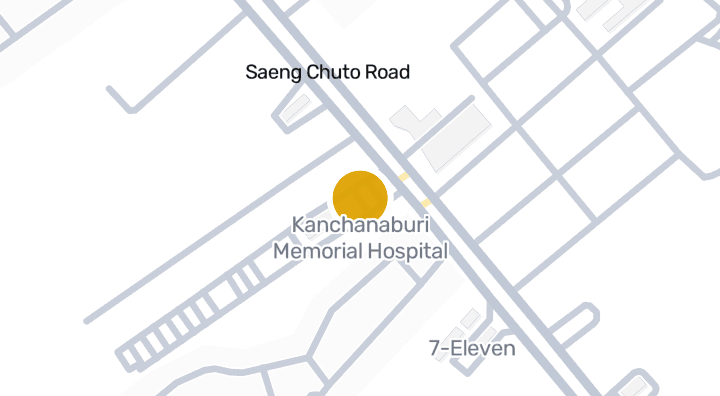 Kanchanaburi Memorial Hospital 위치 지도