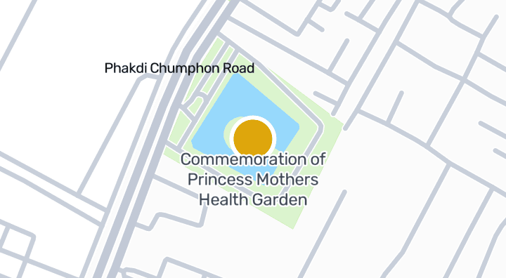 แผนที่แสดงCommemoration of Princess Mothers Health Garden