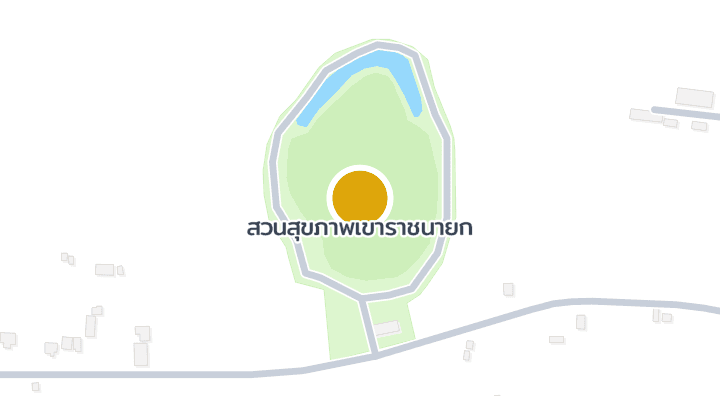 Map showing สวนสุขภาพเขาราชนายก