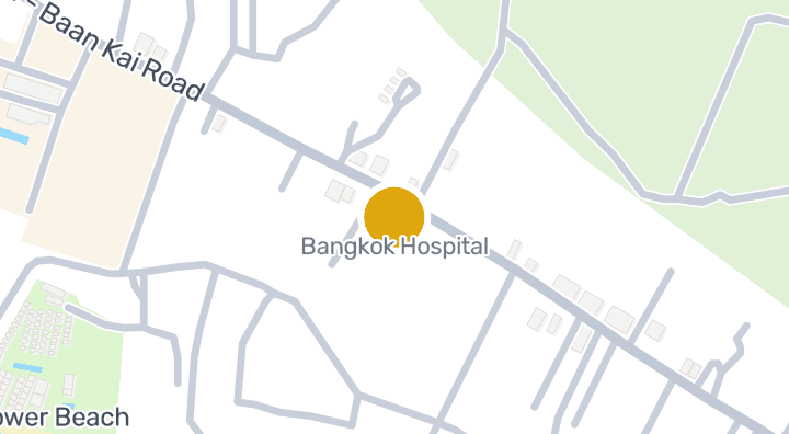 แผนที่แสดงโรงพยาบาลกรุงเทพ