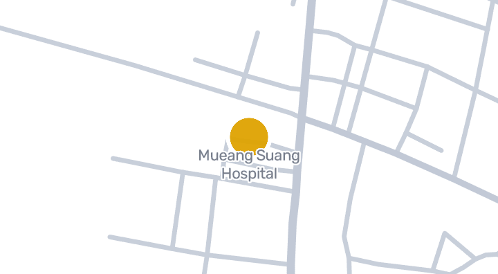 แผนที่แสดงโรงพยาบาลเมืองสรวง