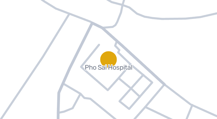 แผนที่แสดงโรงพยาบาลโพธิ์ไทร