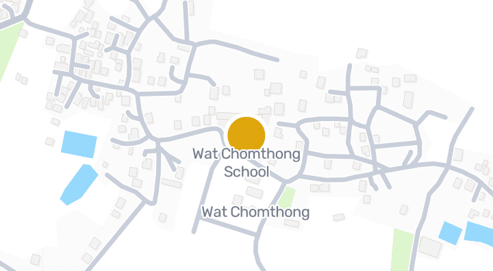 Map showing Wat Chomthong School