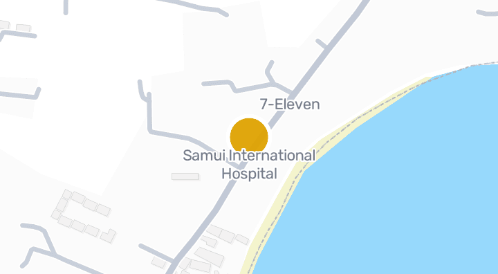 Samui International Hospitalを示す地図