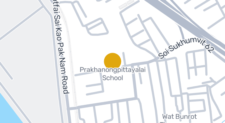 Map showing Prakhanongpittayalai School