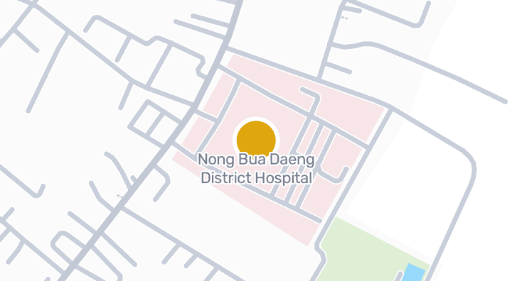 Map showing Nong Bua Daeng District Hospital