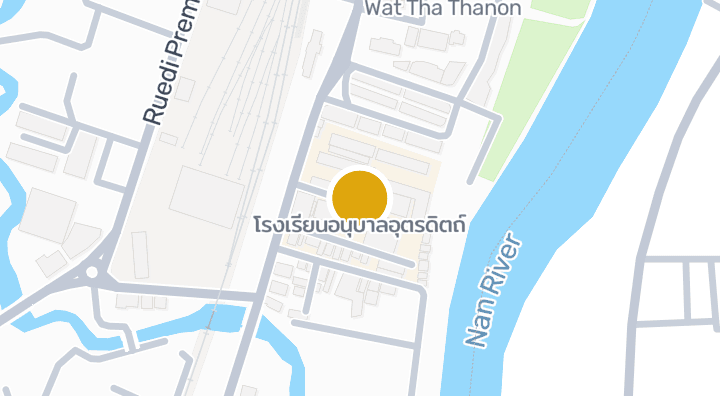 แผนที่แสดงโรงเรียนอนุบาลอุตรดิตถ์