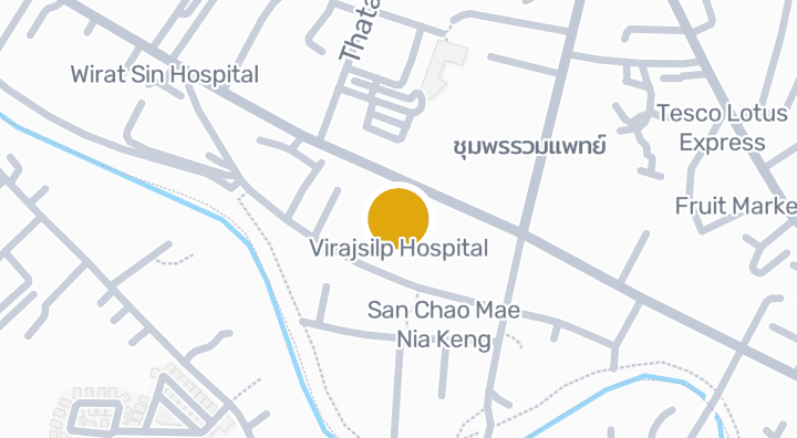 แผนที่แสดงVirajsilp Hospital
