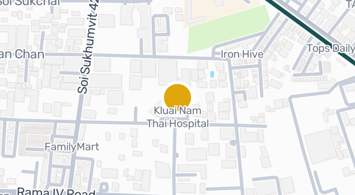 แผนที่แสดงโรงพยาบาลกล้วยน้ำไท