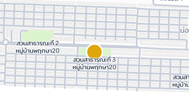 แผนที่แสดงสวนสาธารณะที่ 3 หมู่บ้านพฤกษา20