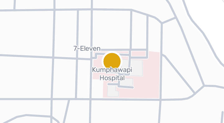 แผนที่แสดงโรงพยาบาลกุมภวาปี
