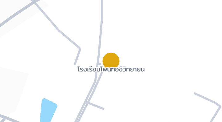 แผนที่แสดงโรงเรียนโพนทองวิทยายน