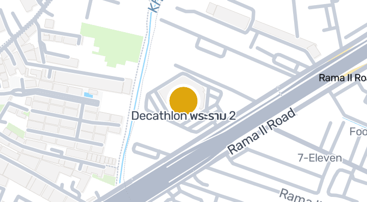 显示Decathlon พระราม 2的地图