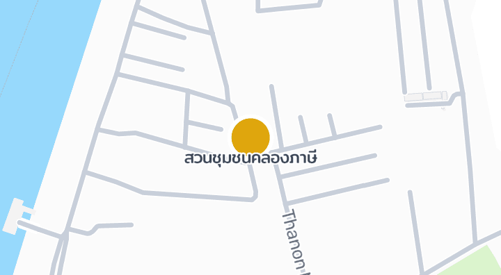 Map showing สวนชุมชนคลองภาษี