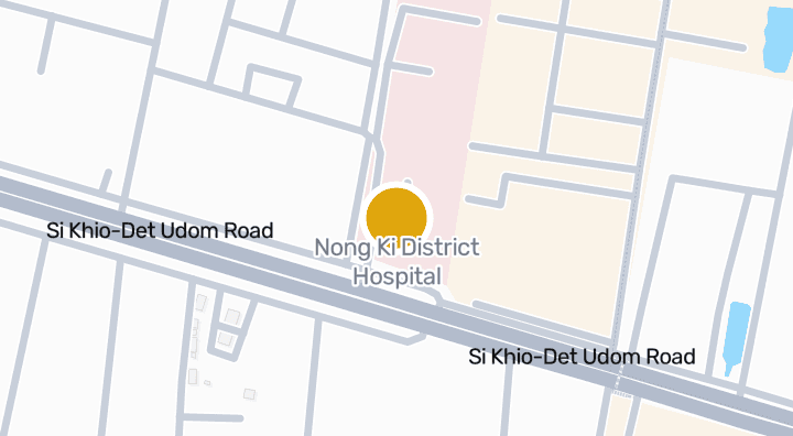 แผนที่แสดงโรงพยาบาล อำเภอนองกี่