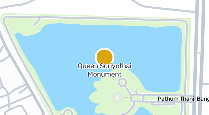 显示Queen Suriyothai Monument的地图