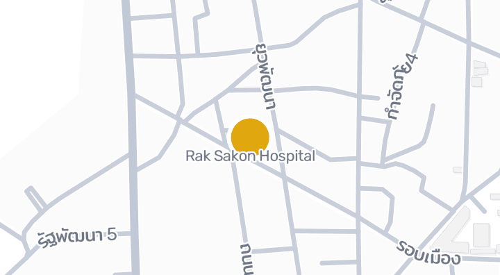 显示Rak Sakon Hospital的地图