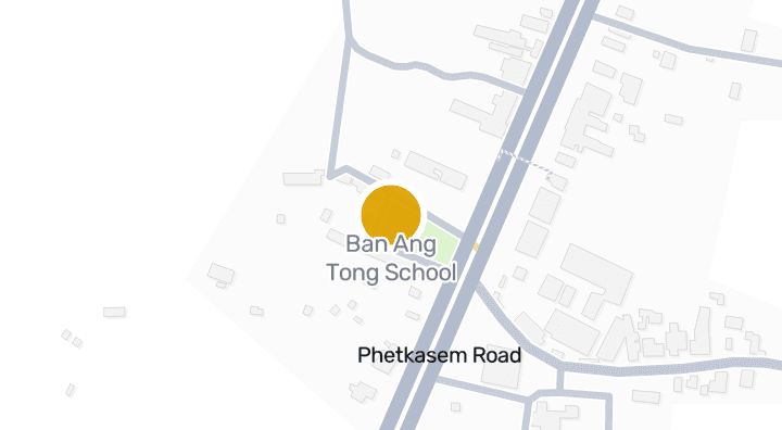 แผนที่แสดงโรงเรียนบ้านอ่างทอง