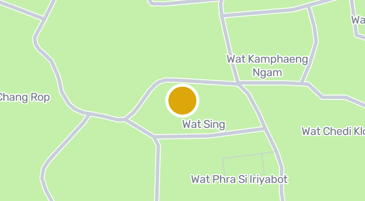 แผนที่แสดงอุทยานประวัติศาสตร์กำแพงเพชร