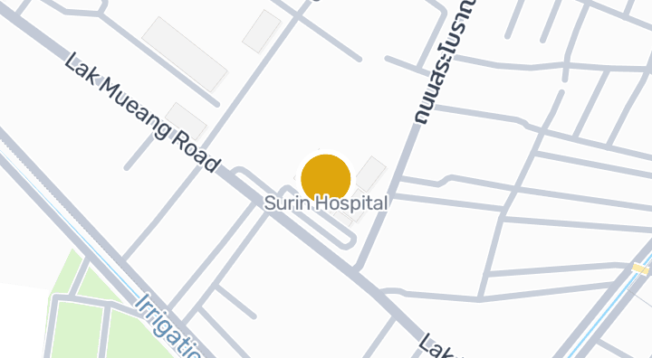 แผนที่แสดงโรงพยาบาลสุรินทร์