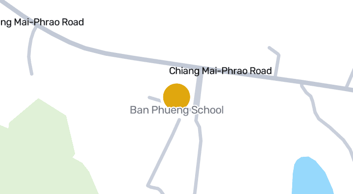 Map showing Ban Phueng School