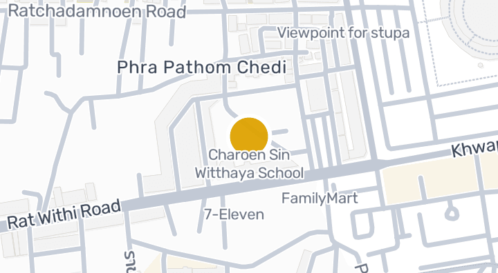 显示Charoen Sin Witthaya School的地图