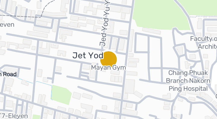 Map showing Mayan Gym