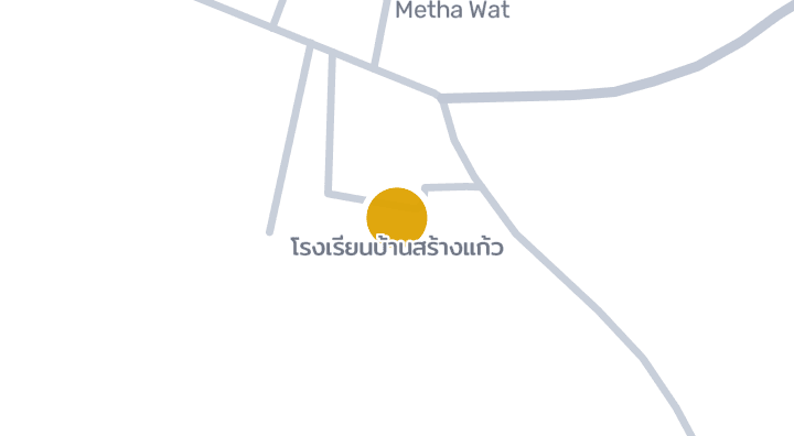 แผนที่แสดงโรงเรียนบ้านสร้างแก้ว