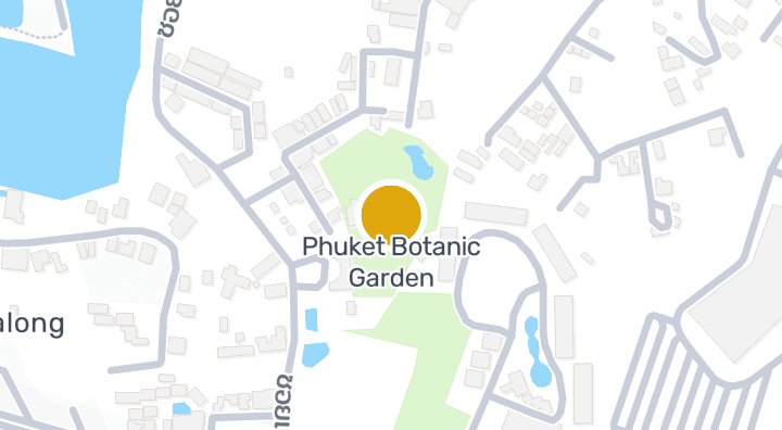 แผนที่แสดงPhuket Botanic Garden