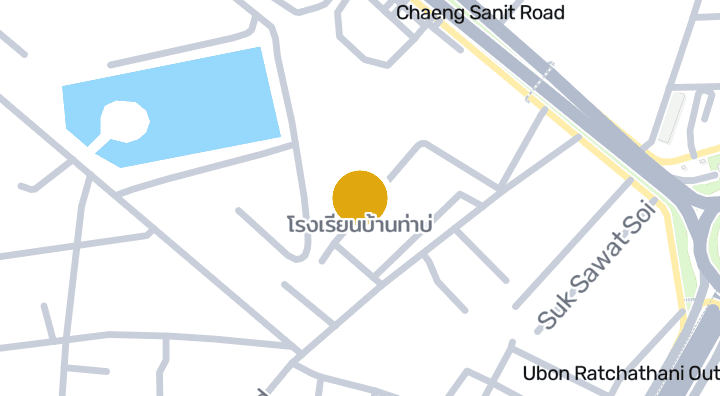 แผนที่แสดงโรงเรียนบ้านท่าบ่