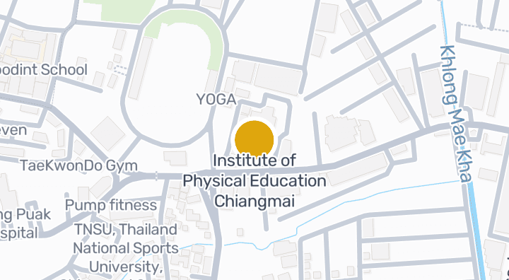 Map showing Institute of Physical Education Chiangmai