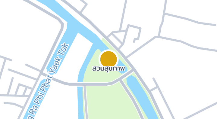 Map showing สวนสุขภาพ