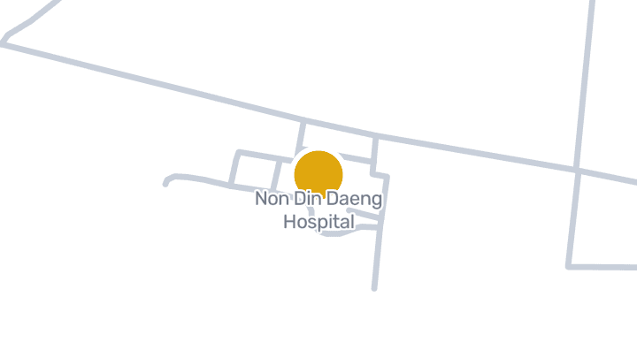 แผนที่แสดงโรงพยาบาลโนนดินแดง