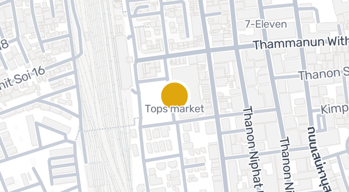 แผนที่แสดงTops market