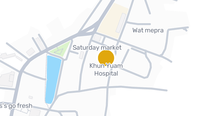 แผนที่แสดงโรงพยาบาลขุนยวม