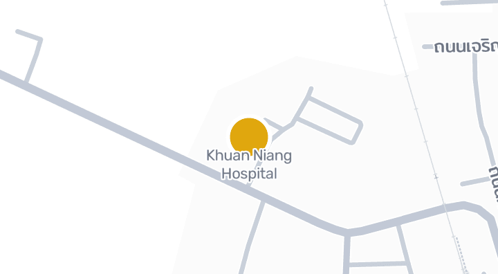 แผนที่แสดงโรงพยาบาลควนเนียง
