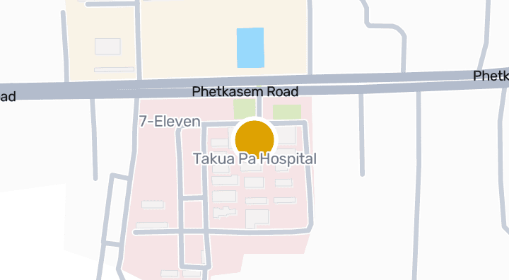 แผนที่แสดงโรงพยาบาลตะกั่วป่า