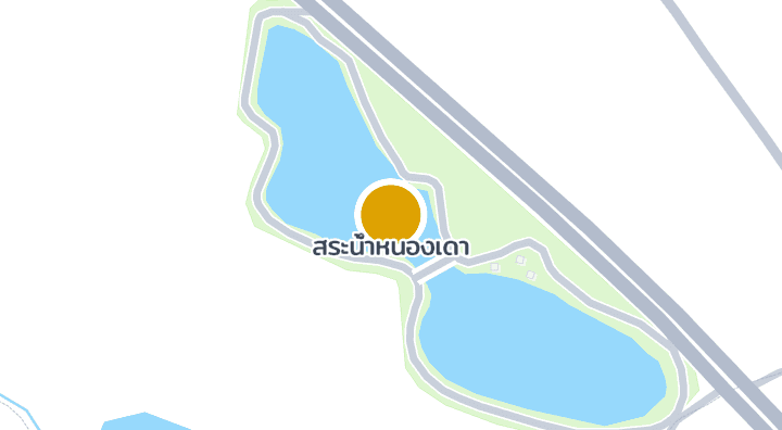 แผนที่แสดงสระน้ำหนองเดา