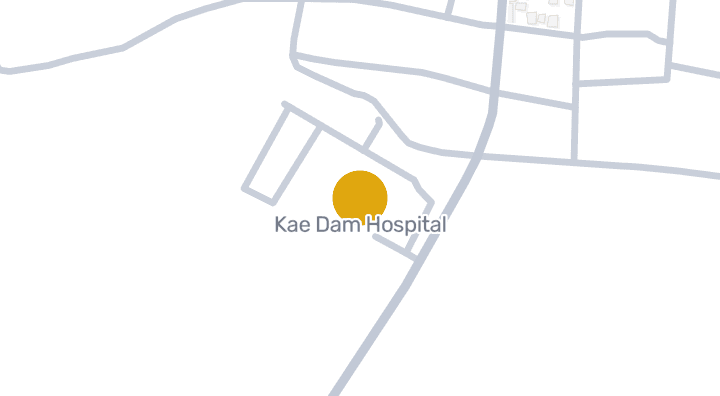 แผนที่แสดงโรงพยาบาลแกดำ